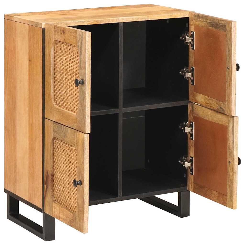Πλαϊνό γραφείο με πόρτα Καφέ 60 x 33 x 75 cm Στερεό ξύλο μάνγκο - Pakobazaar