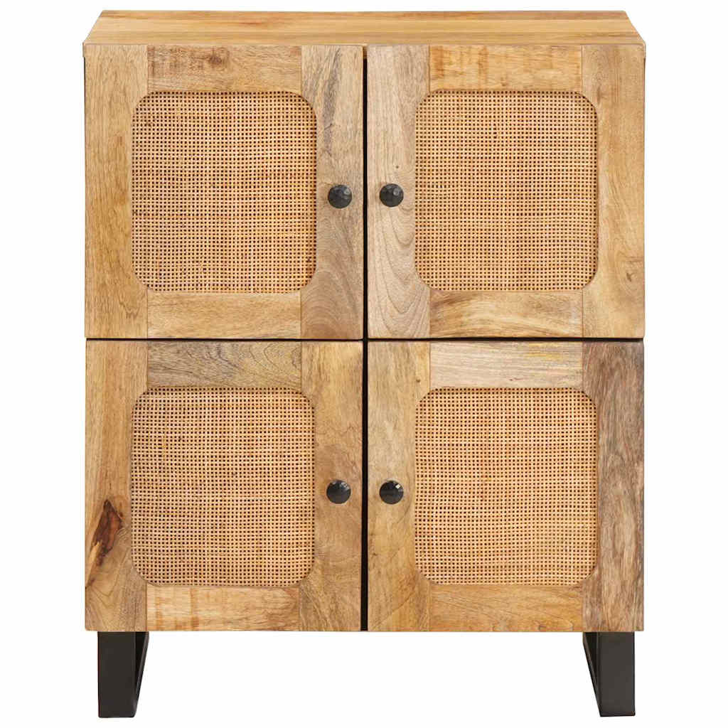 Πλαϊνό γραφείο με πόρτα Καφέ 60 x 33 x 75 cm Στερεό ξύλο μάνγκο - Pakobazaar