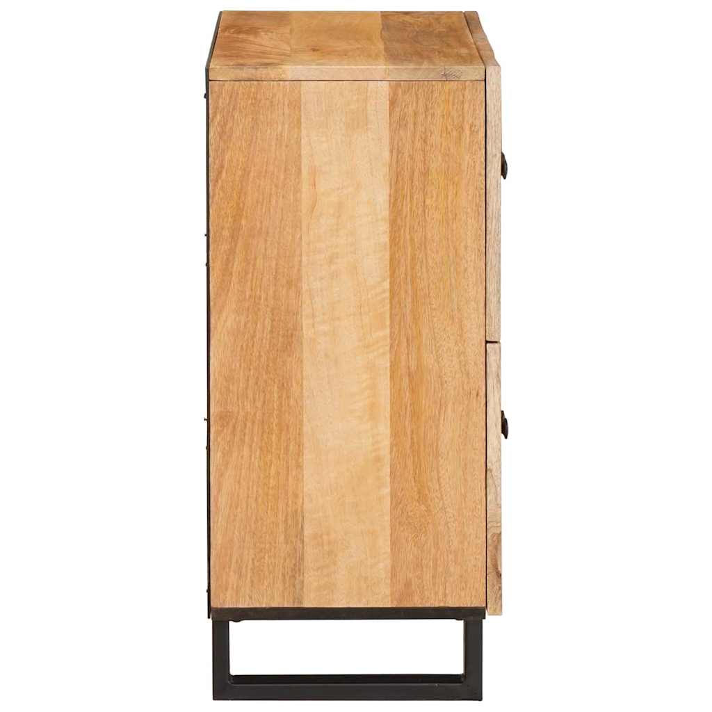 Πλαϊνό γραφείο με πόρτα Καφέ 60 x 33 x 75 cm Στερεό ξύλο μάνγκο - Pakobazaar