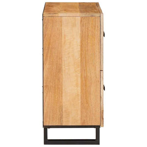 Πλαϊνό γραφείο με πόρτα Καφέ 60 x 33 x 75 cm Στερεό ξύλο μάνγκο - Pakobazaar
