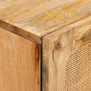 Highboard με αποθήκευση Καφέ 90 x 33 x 75 εκ Στερεό ξύλο μάνγκο - Pakobazaar