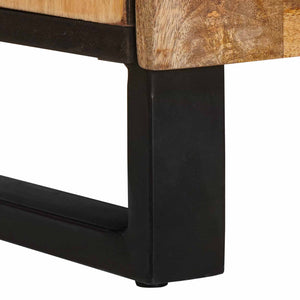 Highboard με αποθήκευση Καφέ 90 x 33 x 75 εκ Στερεό ξύλο μάνγκο - Pakobazaar