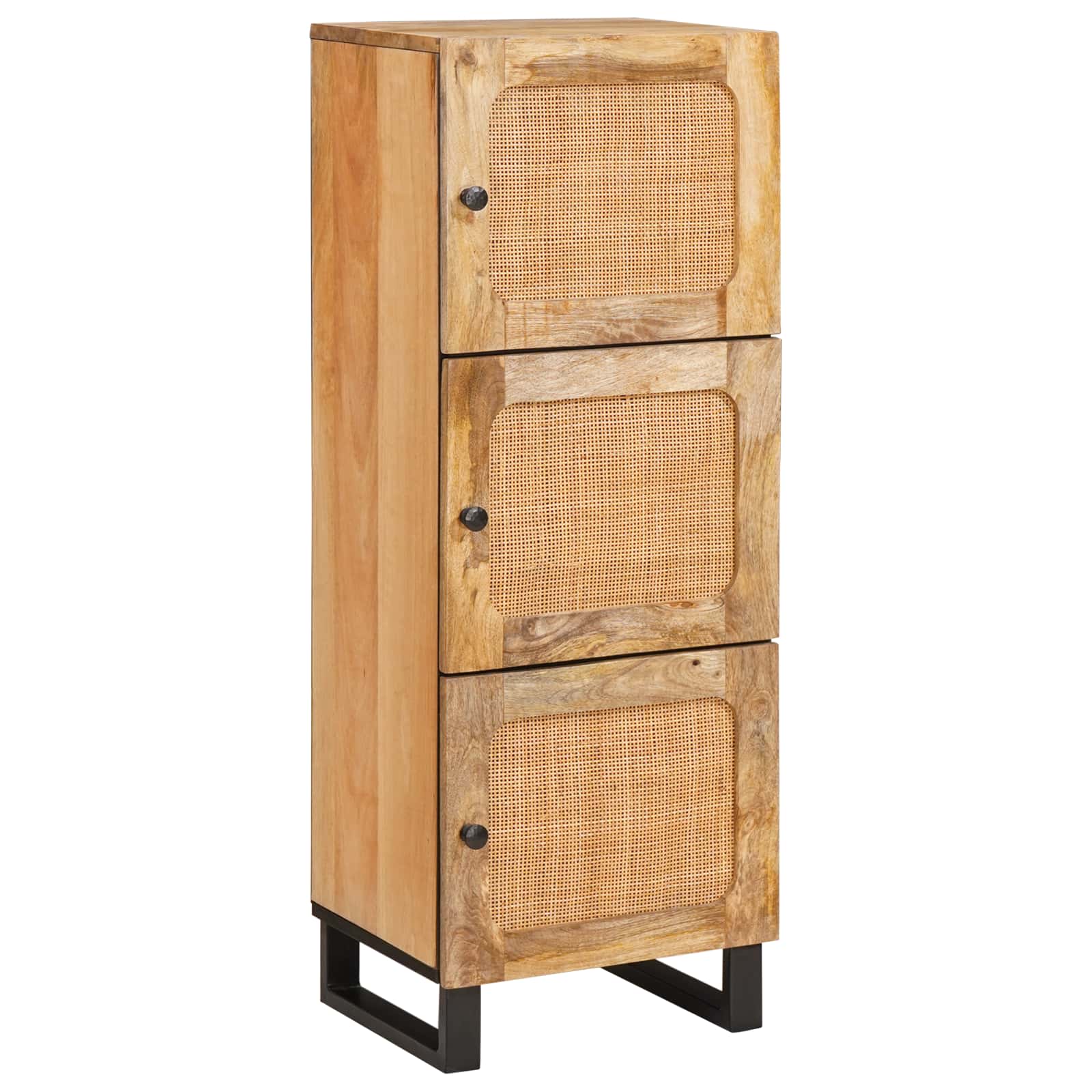 Highboard με αποθήκευση Καφέ 90 x 33 x 75 εκ Στερεό ξύλο μάνγκο - Pakobazaar