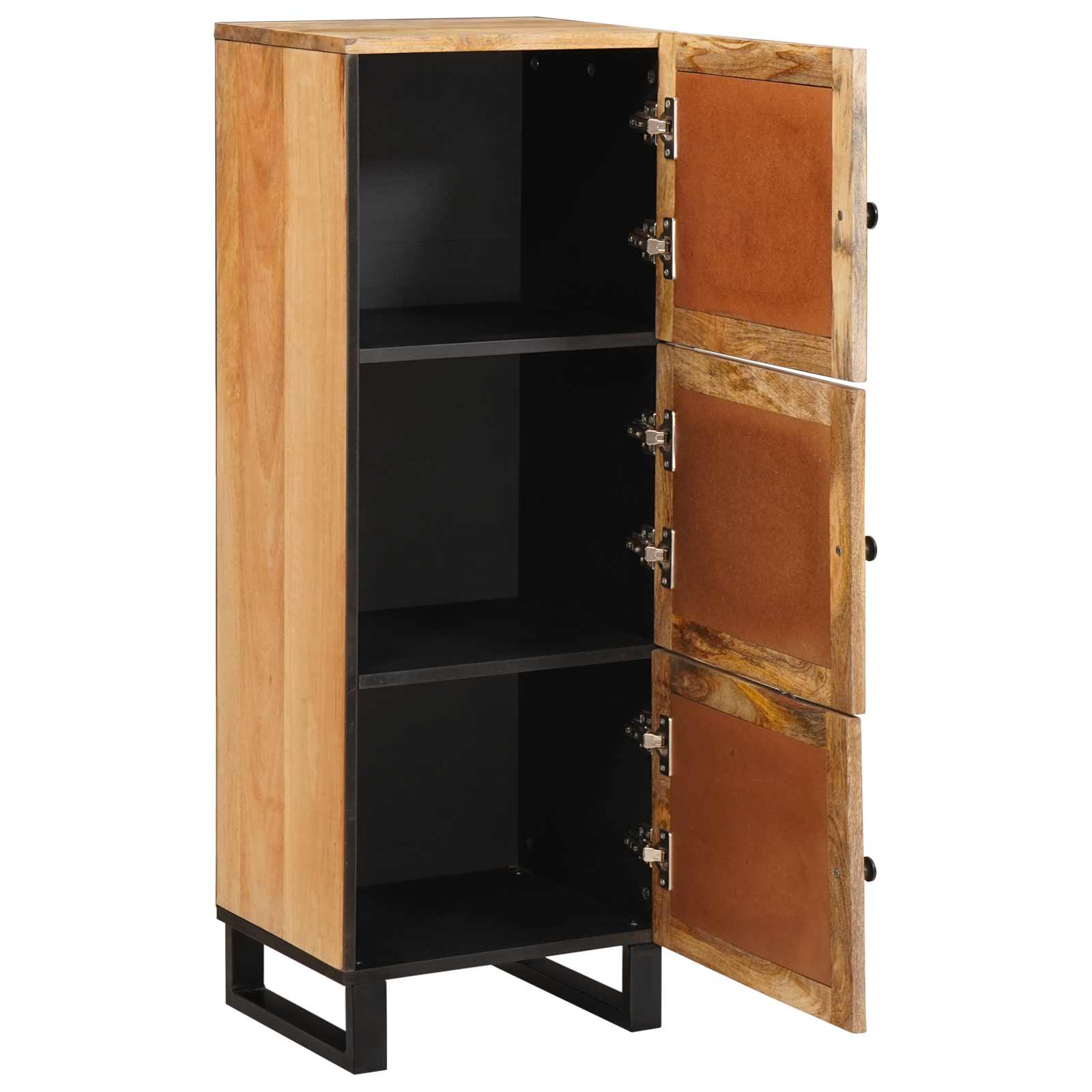 Highboard με αποθήκευση Καφέ 90 x 33 x 75 εκ Στερεό ξύλο μάνγκο - Pakobazaar