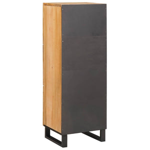 Highboard με αποθήκευση Καφέ 90 x 33 x 75 εκ Στερεό ξύλο μάνγκο - Pakobazaar