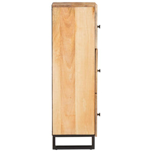 Highboard με αποθήκευση Καφέ 90 x 33 x 75 εκ Στερεό ξύλο μάνγκο - Pakobazaar