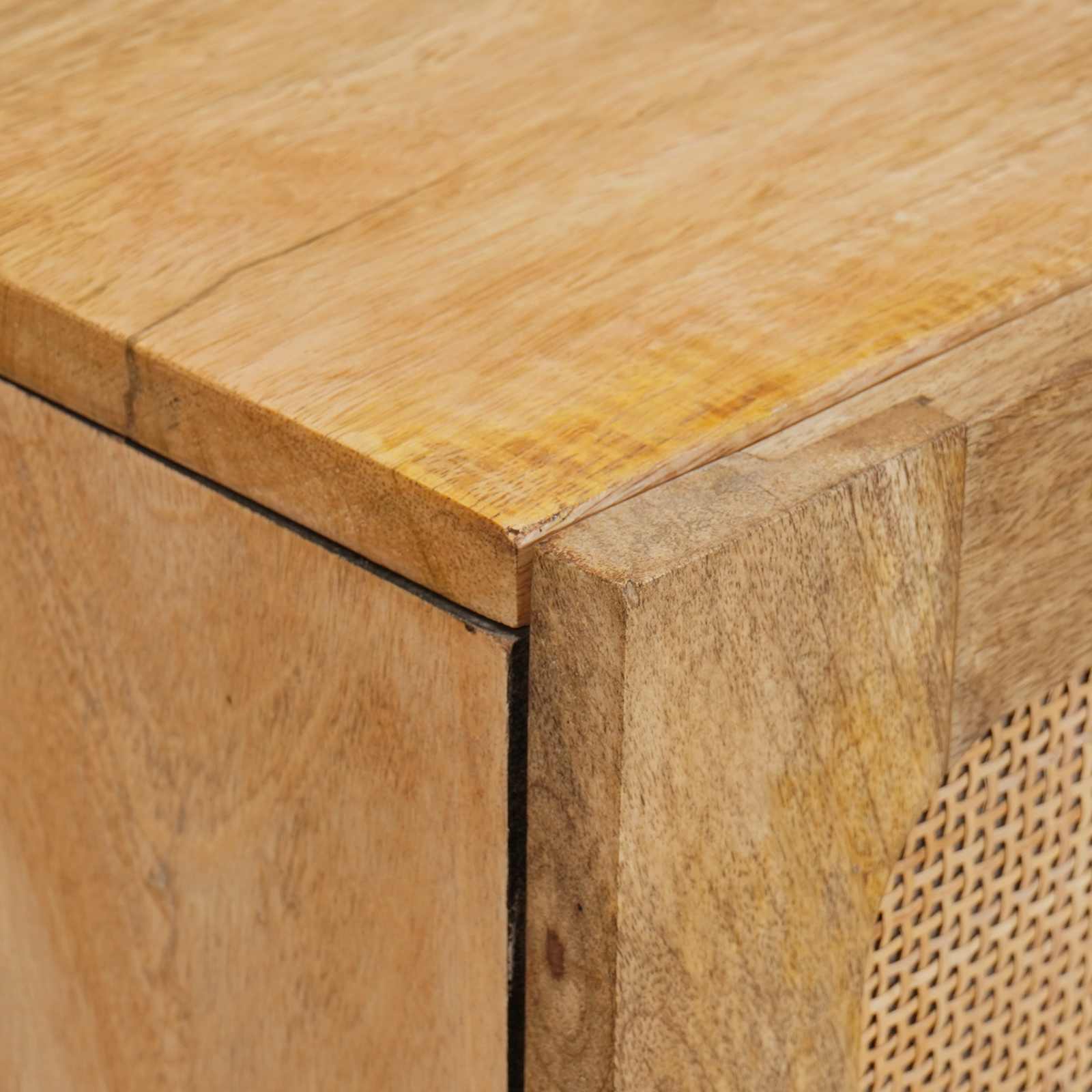 Highboard με συρτάρι Καφέ 40 x 33 x 110 εκ Στερεό ξύλο μάνγκο - Pakobazaar