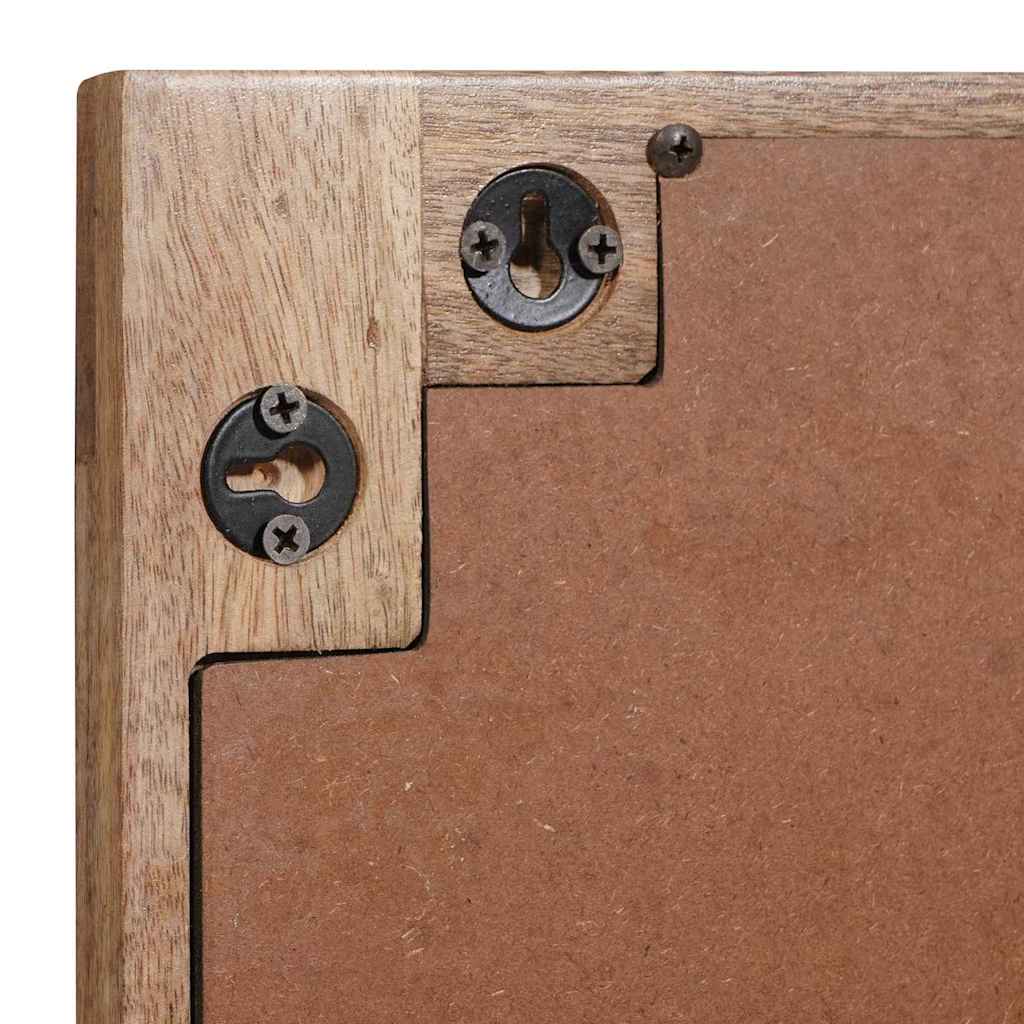 Καθρέφτης Μπάνιου Καφέ 50 x 2,5 x 70 εκ Στερεό ξύλο μάνγκο - Pakobazaar