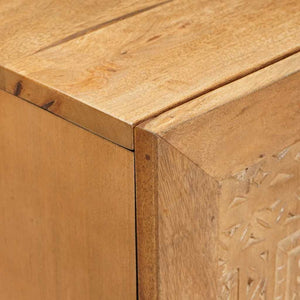 Πλαϊνό γραφείο Ανοιχτό καφέ 60 x 33 x 75 cm Μασίφ ξύλο μάνγκο