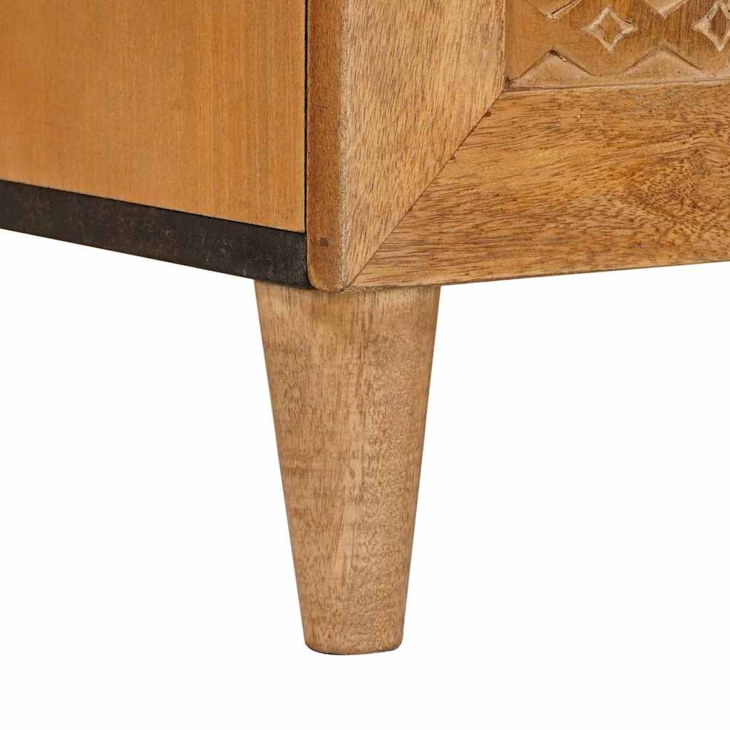 Πλαϊνό γραφείο Ανοιχτό καφέ 60 x 33 x 75 cm Μασίφ ξύλο μάνγκο