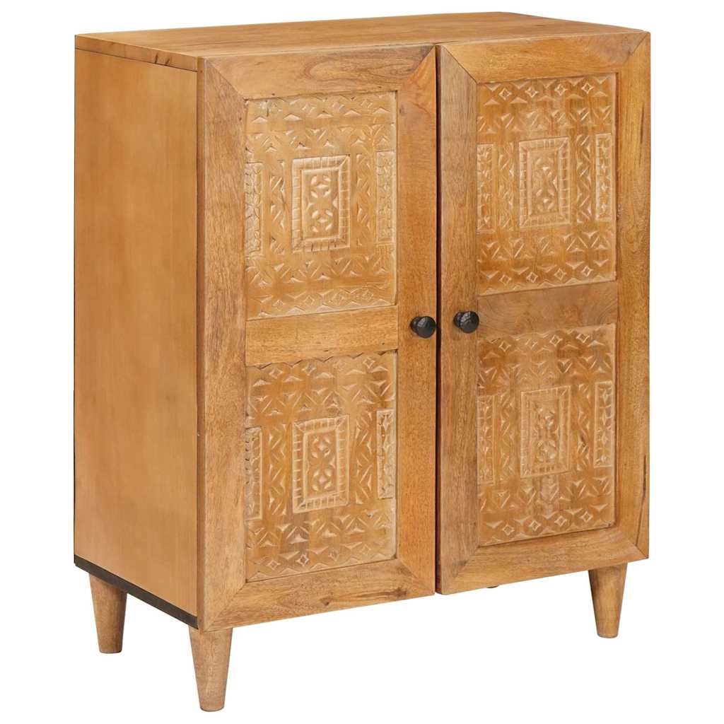 Πλαϊνό γραφείο Ανοιχτό καφέ 60 x 33 x 75 cm Μασίφ ξύλο μάνγκο