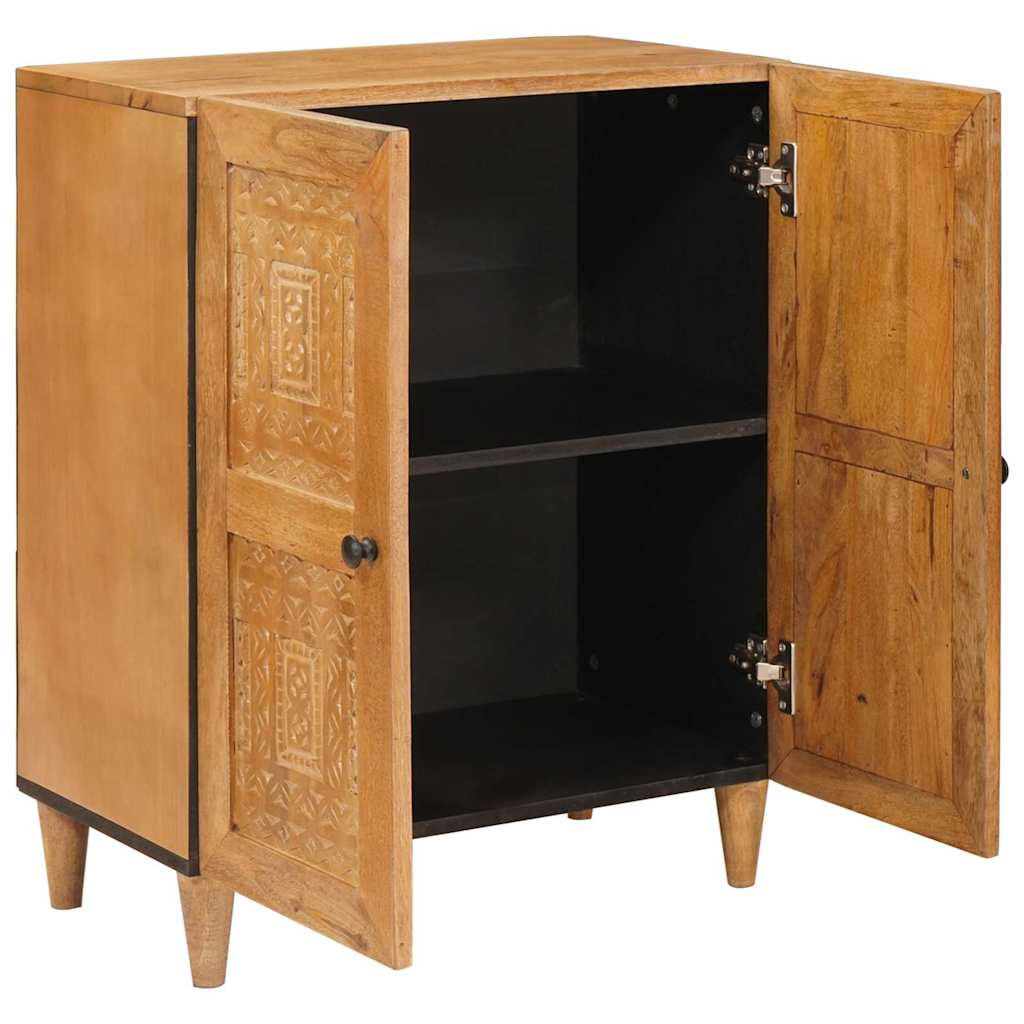 Πλαϊνό γραφείο Ανοιχτό καφέ 60 x 33 x 75 cm Μασίφ ξύλο μάνγκο