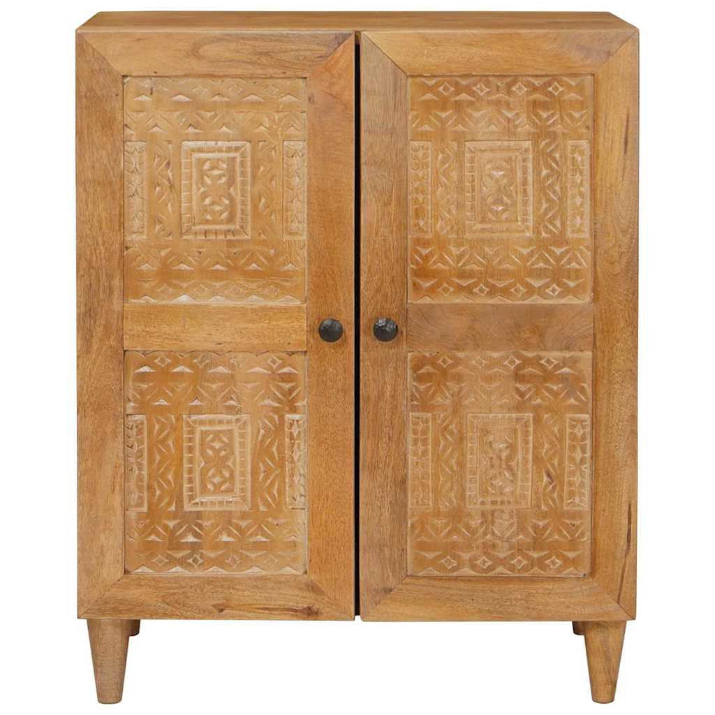 Πλαϊνό γραφείο Ανοιχτό καφέ 60 x 33 x 75 cm Μασίφ ξύλο μάνγκο