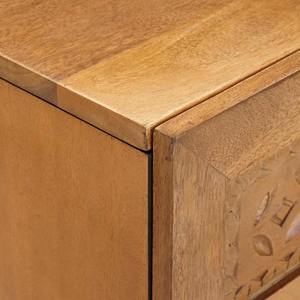 Πλαϊνό γραφείο Ανοιχτό καφέ 60 x 33 x 75 cm Μασίφ ξύλο μάνγκο