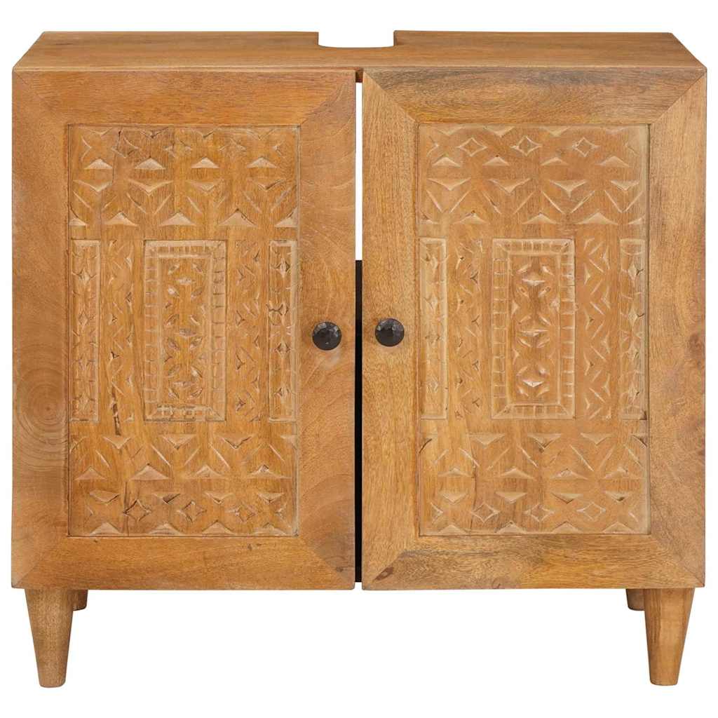Ντουλάπι Μπάνιου Επιτοίχιο Ανοιχτό καφέ 62 x 33 x 58 εκ. - Pakobazaar