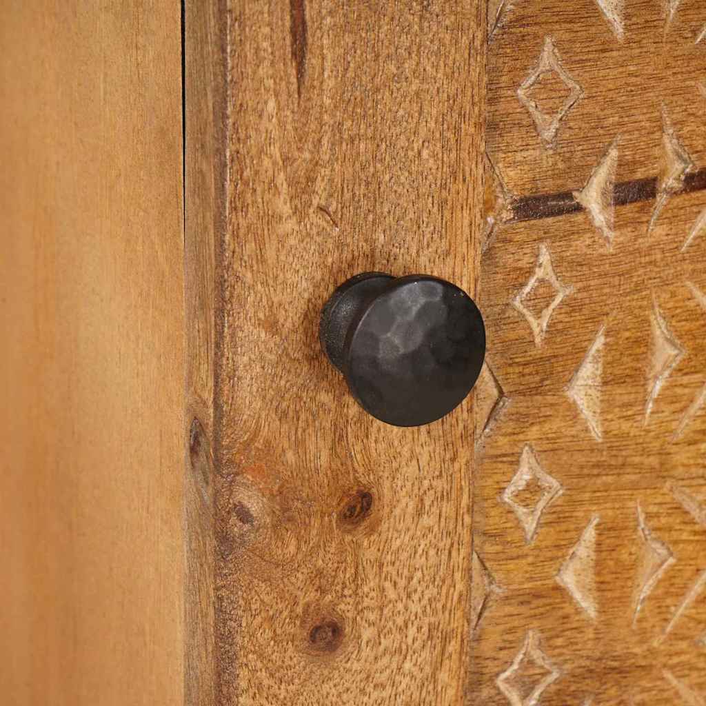 Highboard Ανοιχτό καφέ 40 x 33 x 110 εκ Μασίφ ξύλο μάνγκο - Pakobazaar