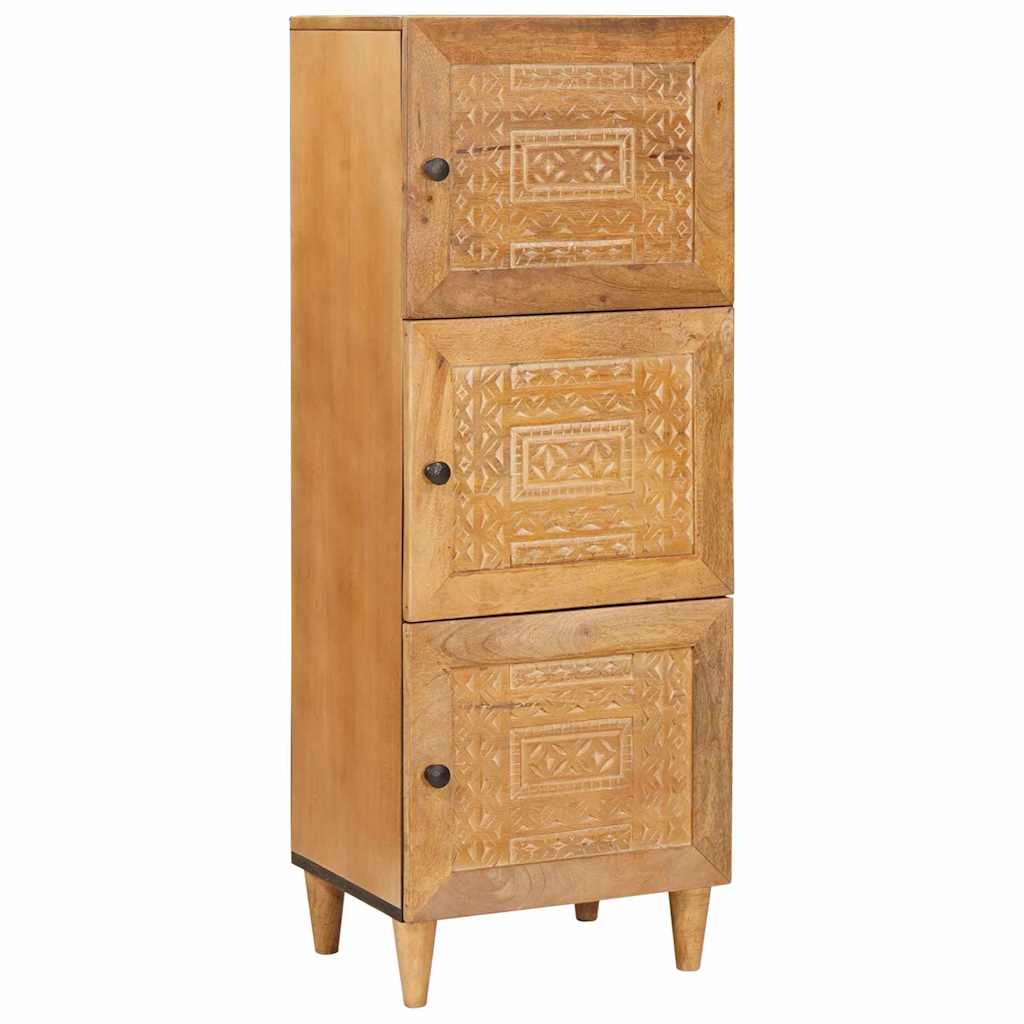 Highboard Ανοιχτό καφέ 40 x 33 x 110 εκ Μασίφ ξύλο μάνγκο - Pakobazaar