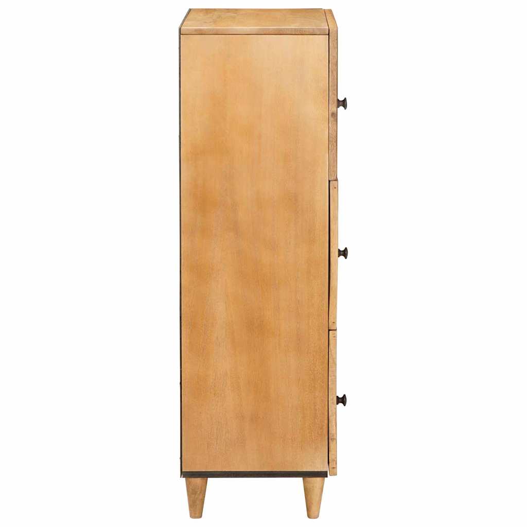 Highboard Ανοιχτό καφέ 40 x 33 x 110 εκ Μασίφ ξύλο μάνγκο - Pakobazaar
