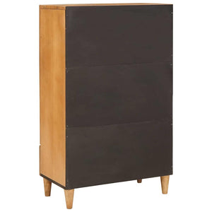 Highboard Ανοιχτό καφέ 60 x 33 x 100 εκ. Μασίφ ξύλο μάνγκο - Pakobazaar