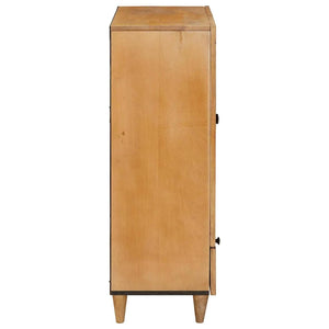 Highboard Ανοιχτό καφέ 60 x 33 x 100 εκ. Μασίφ ξύλο μάνγκο - Pakobazaar