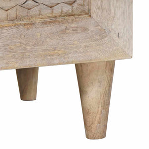 Κομοδίνο 2 pcs Μπεζ 40 x 33 x 46 εκ. Μασίφ ξύλο ακακίας - Pakobazaar