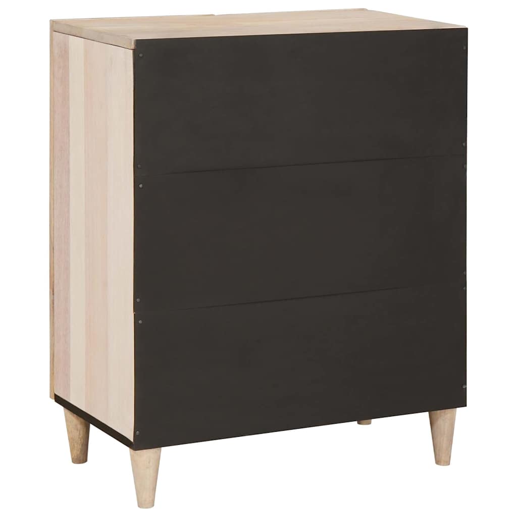 Πλαϊνό γραφείο Λευκό 60 x 33 x 75 cm Μασίφ ξύλο μάνγκο - Pakobazaar