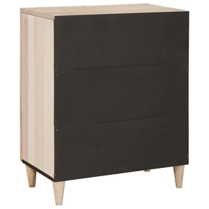 Πλαϊνό γραφείο Λευκό 60 x 33 x 75 cm Μασίφ ξύλο μάνγκο - Pakobazaar