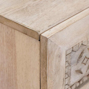 Κομοδίνο Λευκό 50 x 33 x 62 εκ. Επεξεργασμένο Ξύλο - Pakobazaar