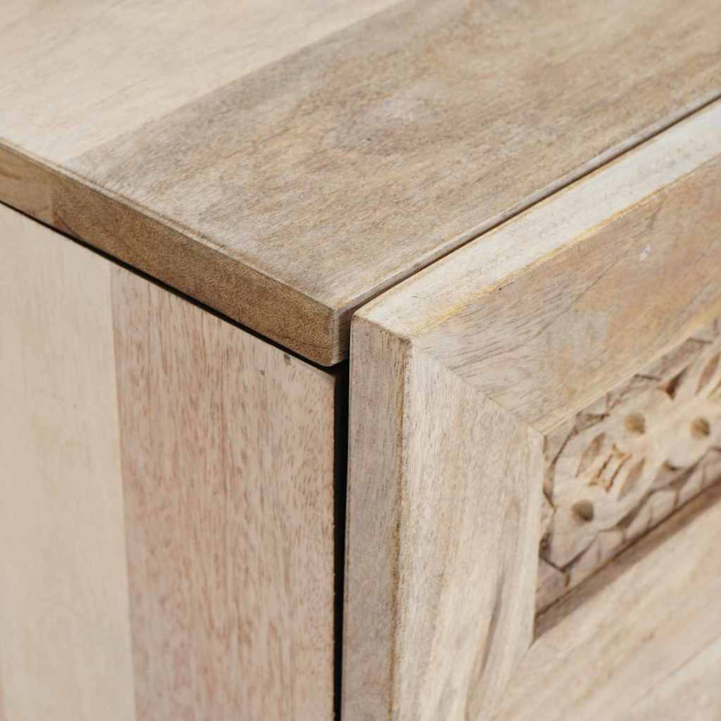 Κομοδίνο Λευκό 50 x 33 x 60 εκ Επεξεργασμένο Ξύλο - Pakobazaar