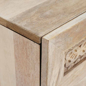 Κομοδίνο Λευκό 50 x 33 x 60 εκ Επεξεργασμένο Ξύλο - Pakobazaar