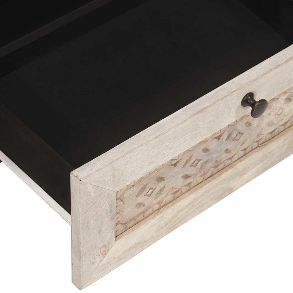 Μονάδες TV με συρτάρι Λευκό 80 x 33 x 46 εκ Επεξεργασμένο ξύλο