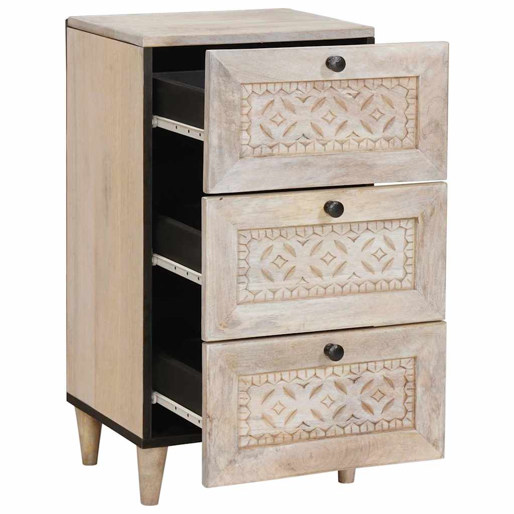 Πλαϊνό γραφείο με συρτάρι Λευκό 33.5 x 40 x 75 εκ - Pakobazaar