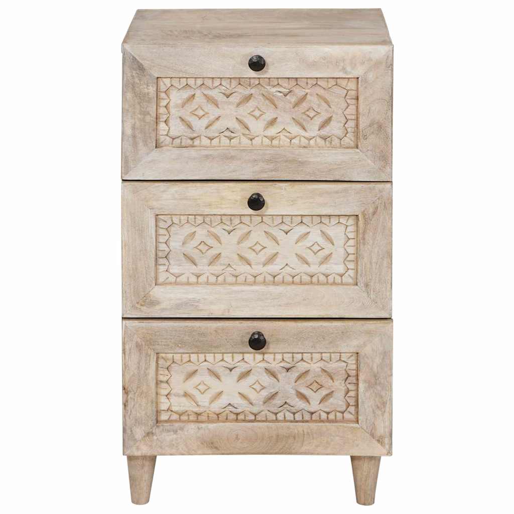 Πλαϊνό γραφείο με συρτάρι Λευκό 33.5 x 40 x 75 εκ - Pakobazaar