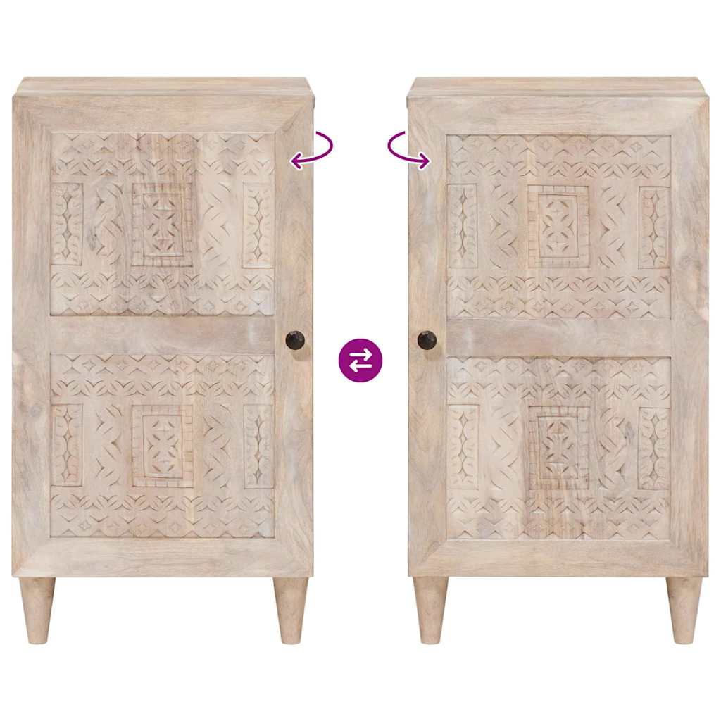 Πλαϊνό γραφείο Λευκό 33.5 x 40 x 75 εκ - Pakobazaar