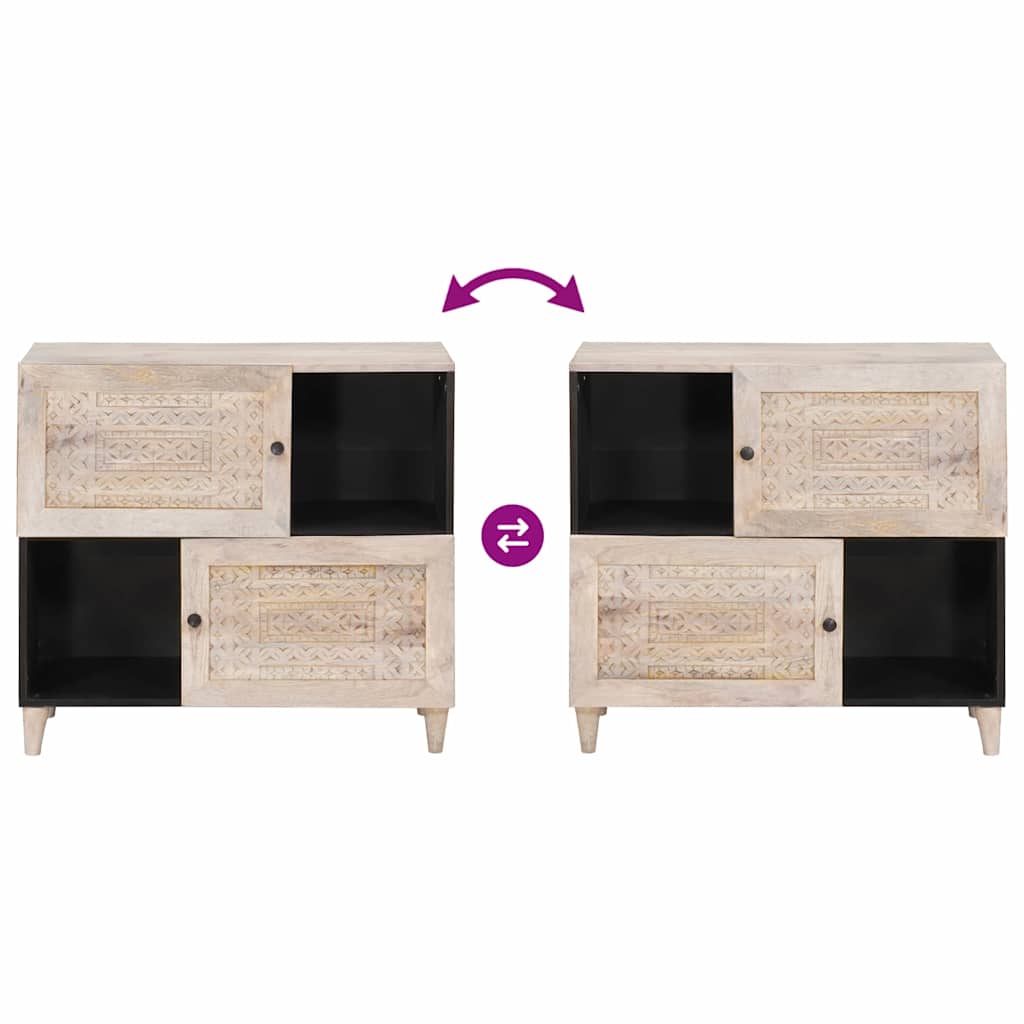 Πλαϊνό γραφείο Λευκό 33.5 x 80 x 75 εκ - Pakobazaar