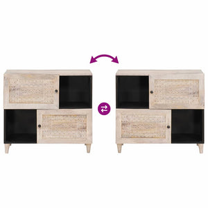 Πλαϊνό γραφείο Λευκό 33.5 x 80 x 75 εκ - Pakobazaar
