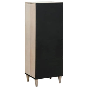 Highboard Λευκό 40 x 33 x 110 εκ Μασίφ ξύλο μάνγκο - Pakobazaar