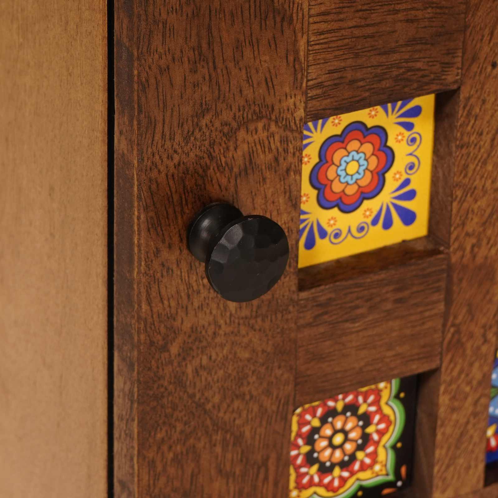 Κομοδίνο Καφέ 40 x 33 x 46 εκ. Στερεό ξύλο μάνγκο - Pakobazaar