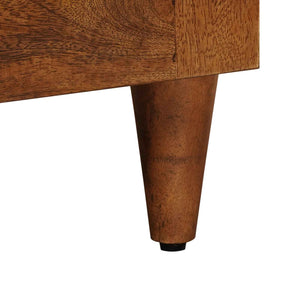Κομοδίνο 2 pcs Καφέ 40 x 33 x 46 εκ. Στερεό ξύλο μάνγκο - Pakobazaar
