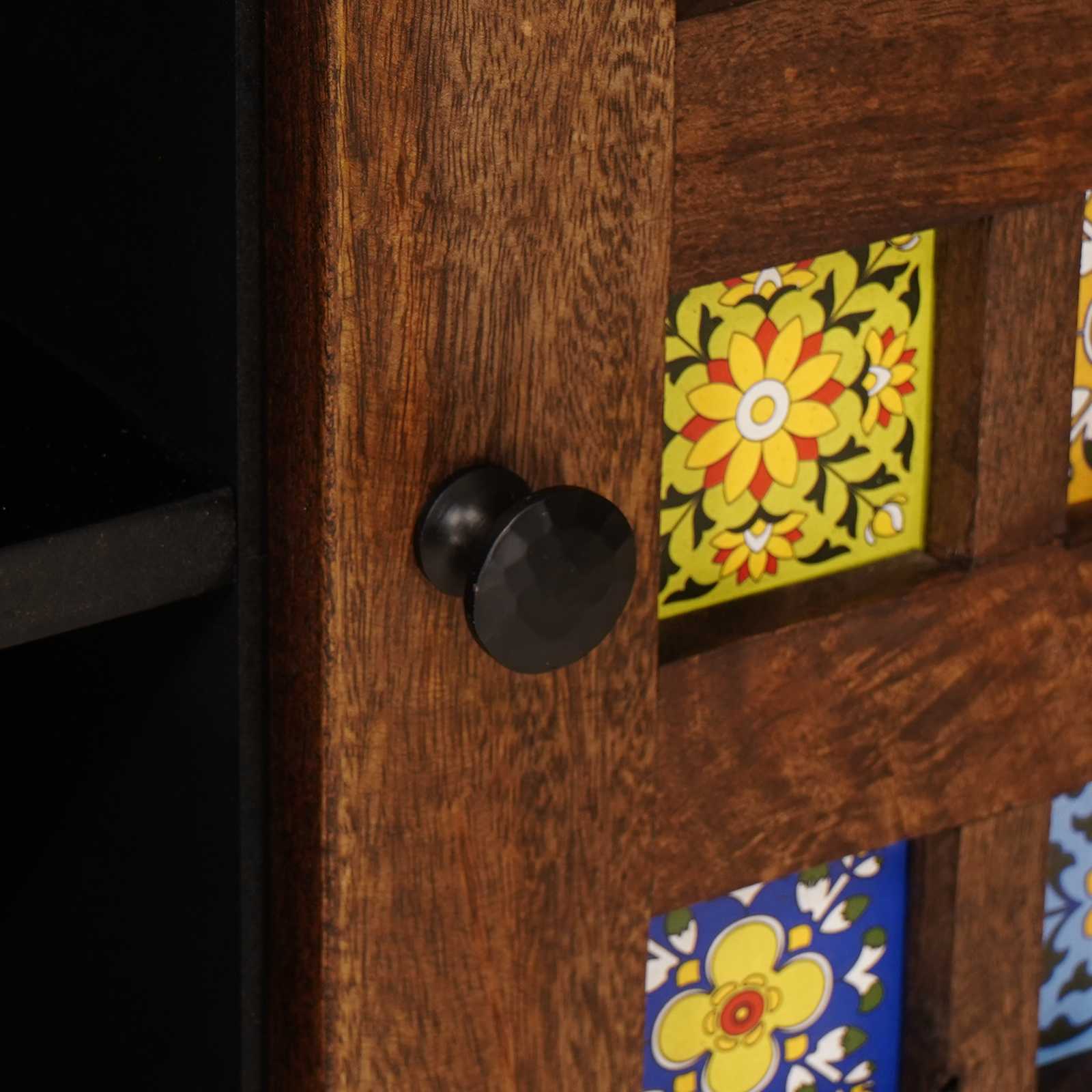 Ντουλάπι TV Καρυδιά 105 x 33 x 46 εκ. Στερεό ξύλο μάνγκο - Pakobazaar