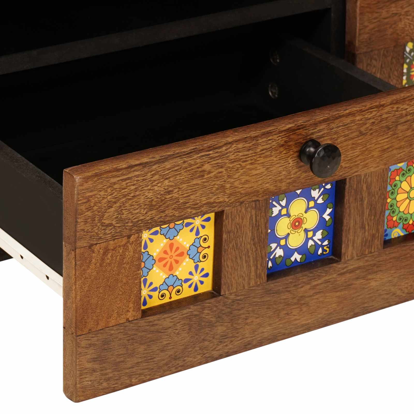 Ντουλάπι TV με ράφι Καρυδιά 70 x 33 x 46 εκ Στερεό ξύλο μάνγκο - Pakobazaar