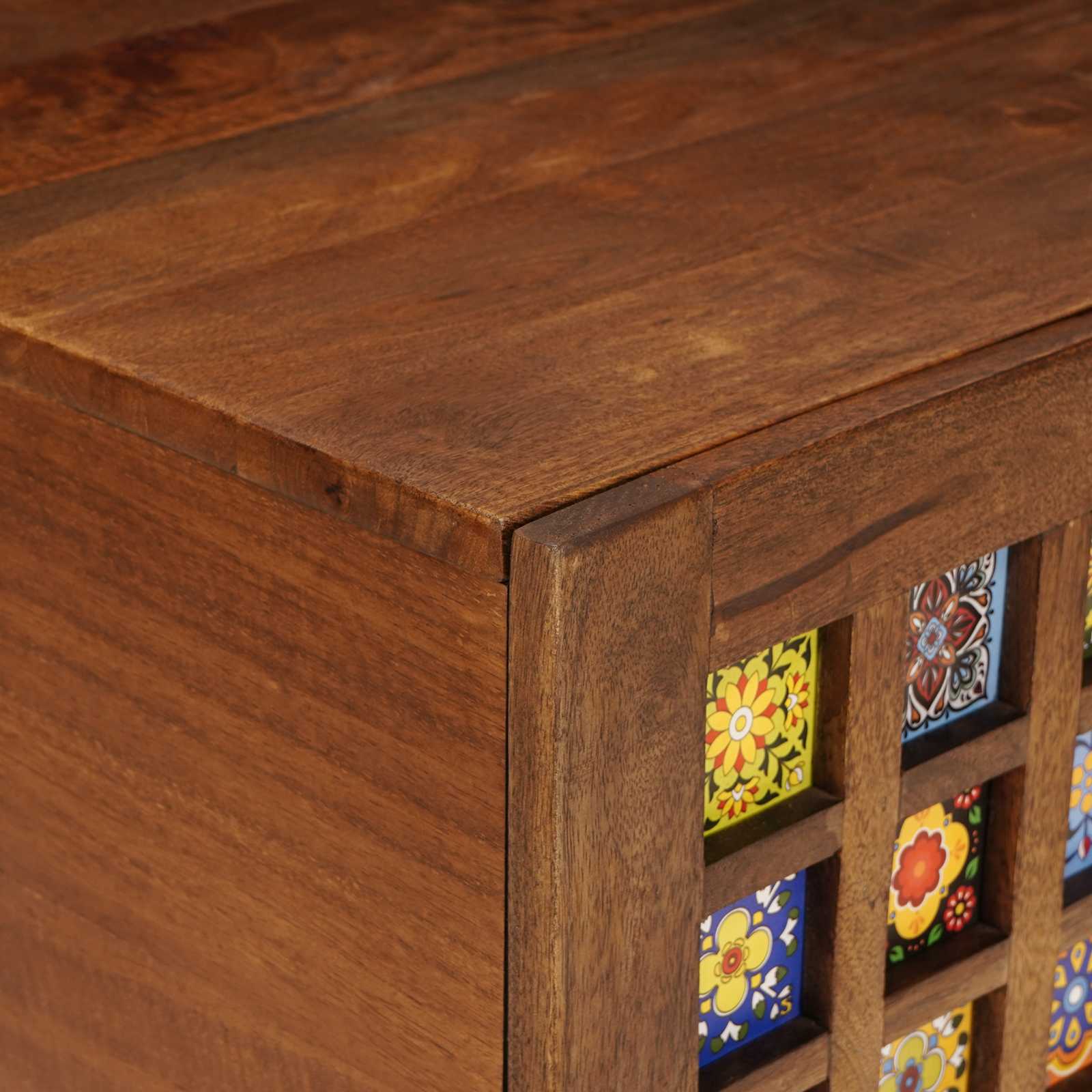 Τραπεζάκι σαλονιού Καφέ 80 x 50 x 40 cm Στερεό ξύλο μάνγκο