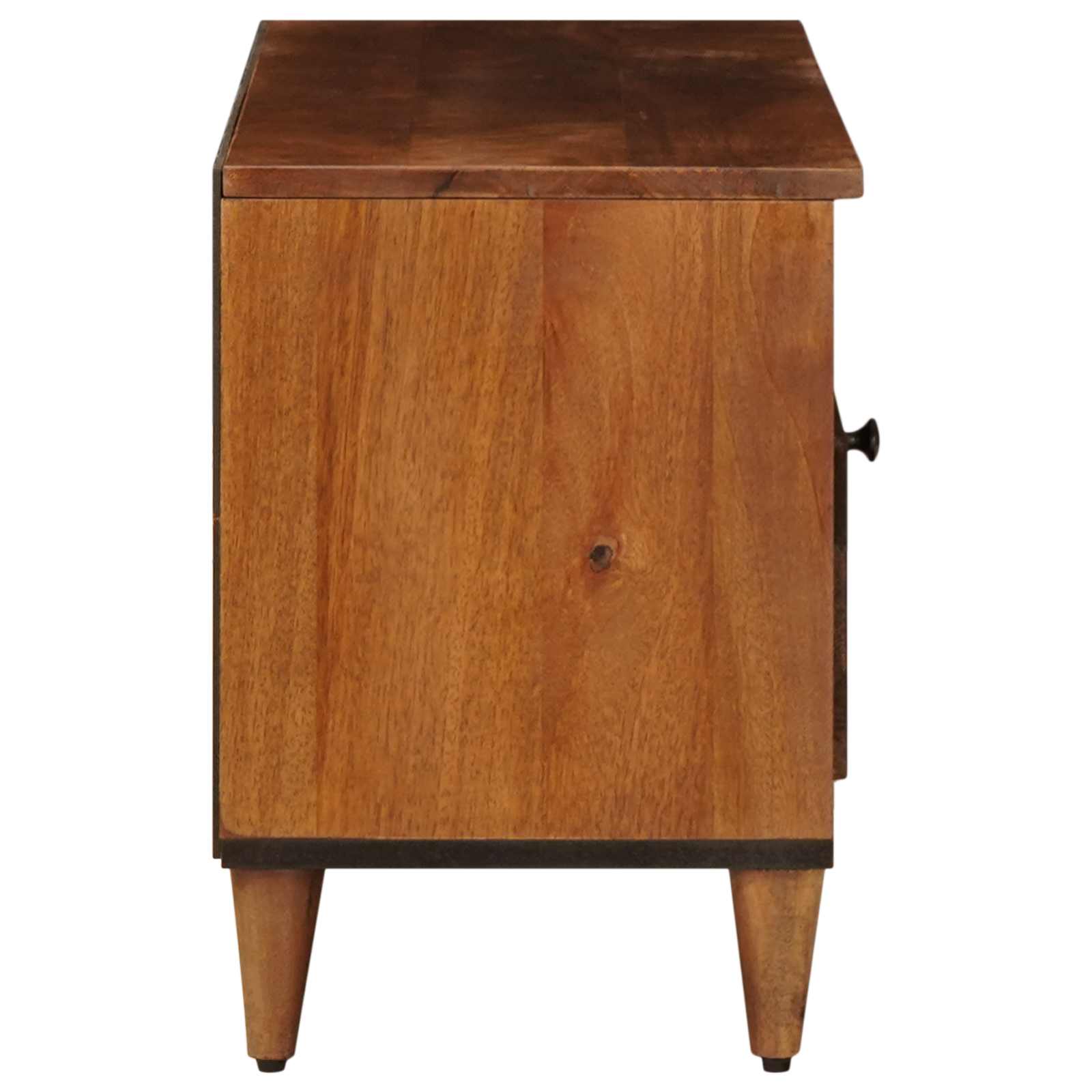 Ντουλάπι TV με ράφι Καρυδιά 100 x 33 x 46 εκ Στερεό ξύλο μάνγκο - Pakobazaar