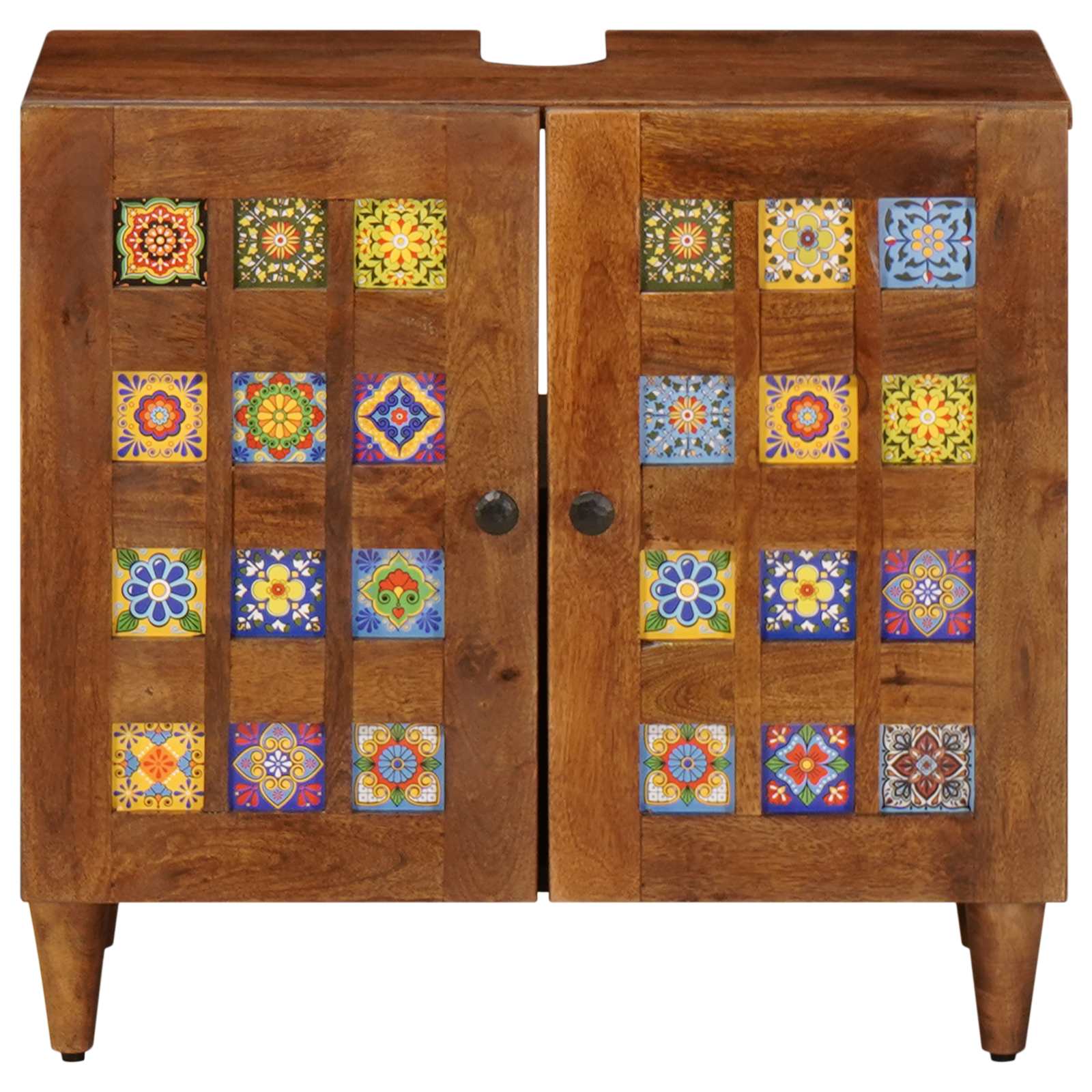 Ντουλάπα Νιπτήρα Mπάνιου με αποθήκευση Καρυδιά 62 x 33 x 58 εκ. - Pakobazaar