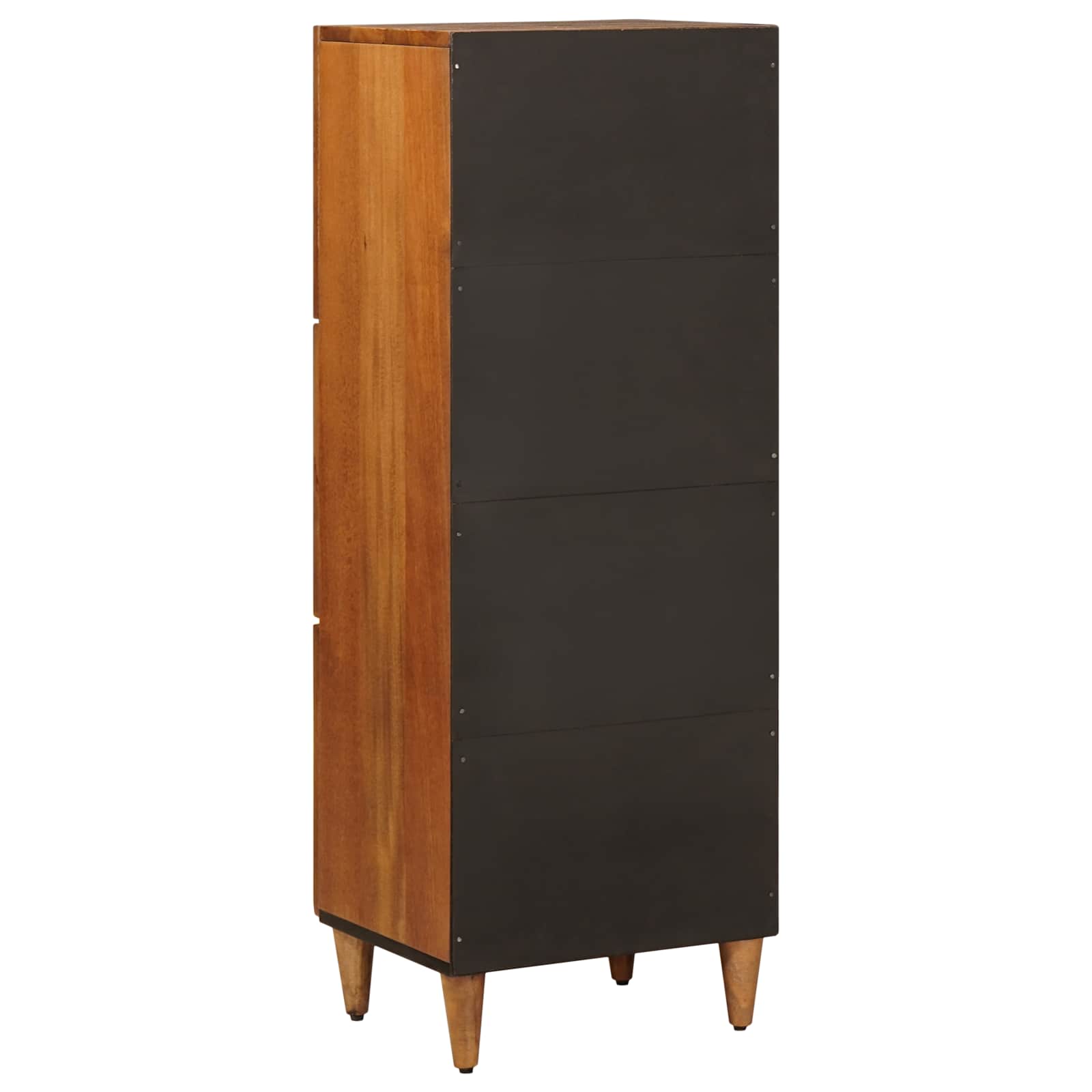 Highboard με πόρτα Καρυδιά 40 x 33 x 110 εκ Στερεό ξύλο μάνγκο - Pakobazaar