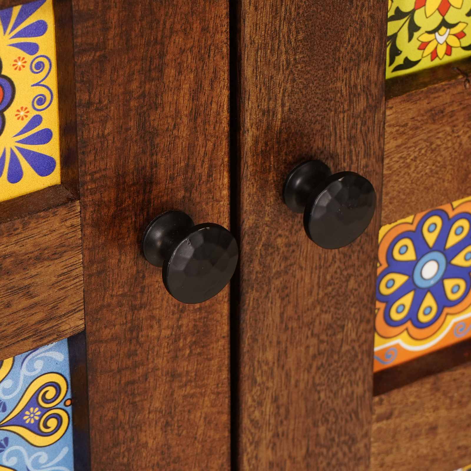 Highboard Καρυδιά 60 x 33,5 x 100 εκ. Στερεό ξύλο μάνγκο - Pakobazaar