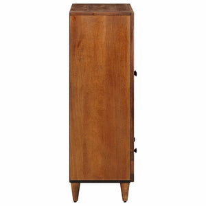 Highboard Καρυδιά 60 x 33,5 x 100 εκ. Στερεό ξύλο μάνγκο - Pakobazaar