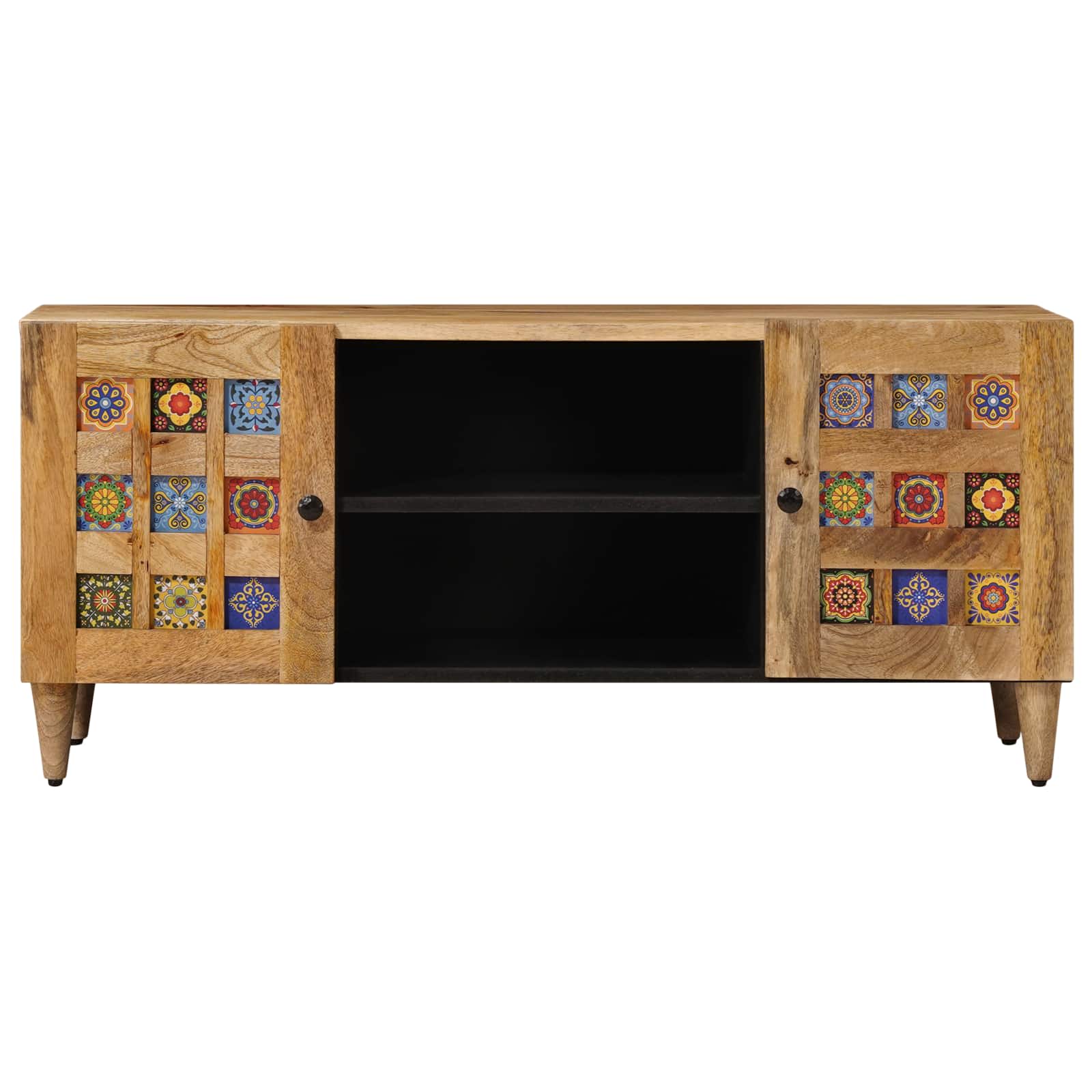 Ντουλάπι TV Φυσικό 105 x 33,5 x 46 εκ. Στερεό ξύλο μάνγκο - Pakobazaar