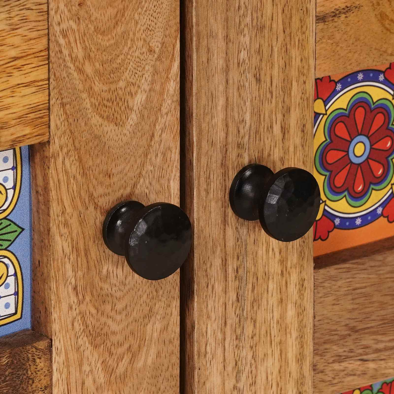 Πλαϊνό γραφείο Φυσικό 60 x 33,5 x 75 εκ. Στερεό ξύλο μάνγκο - Pakobazaar