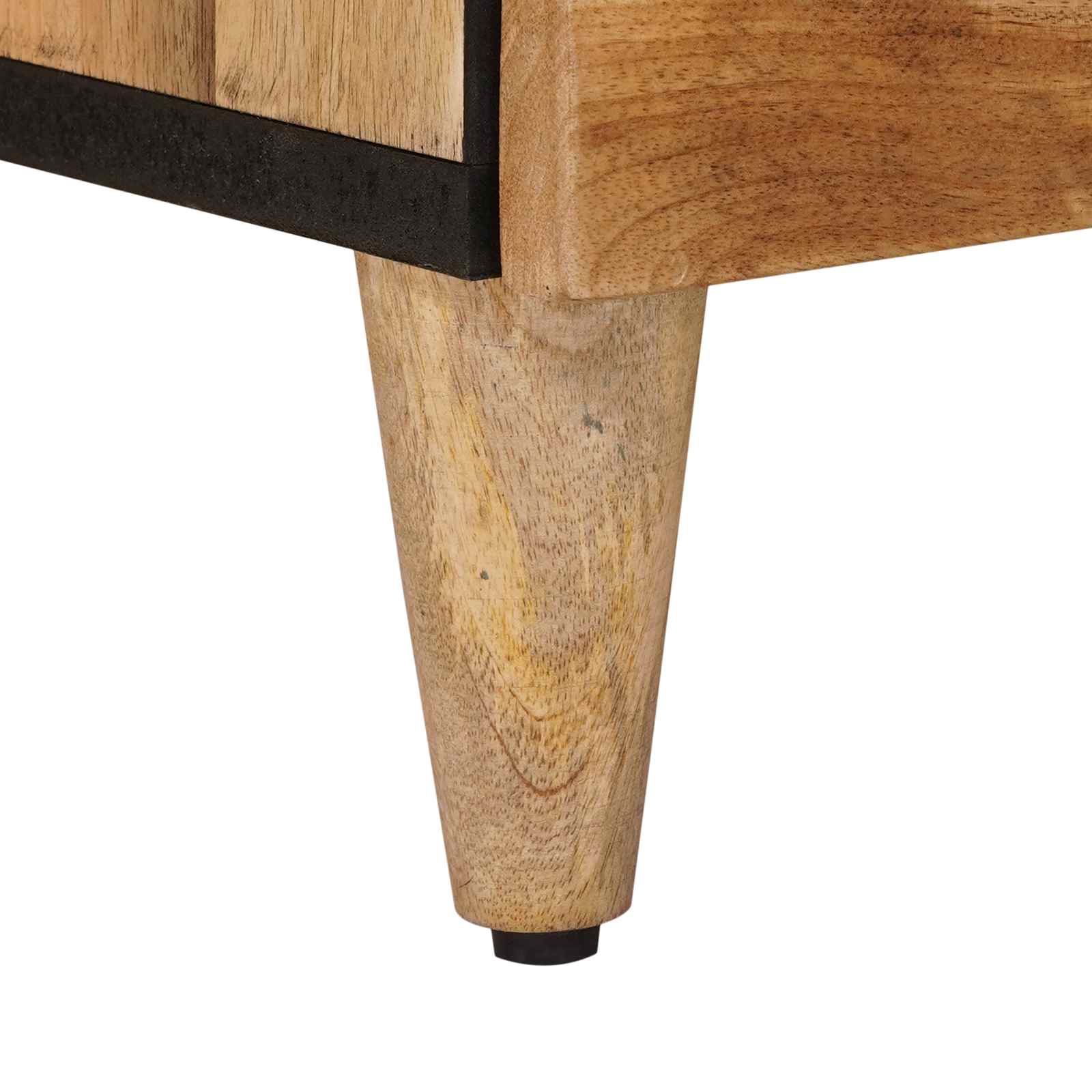 Πλαϊνό γραφείο Φυσικό 60 x 33 x 75 cm Στερεό ξύλο μάνγκο - Pakobazaar